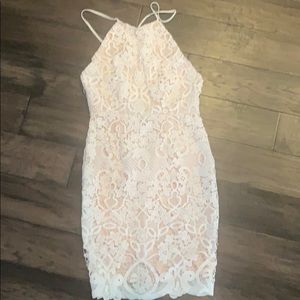 White lace dress